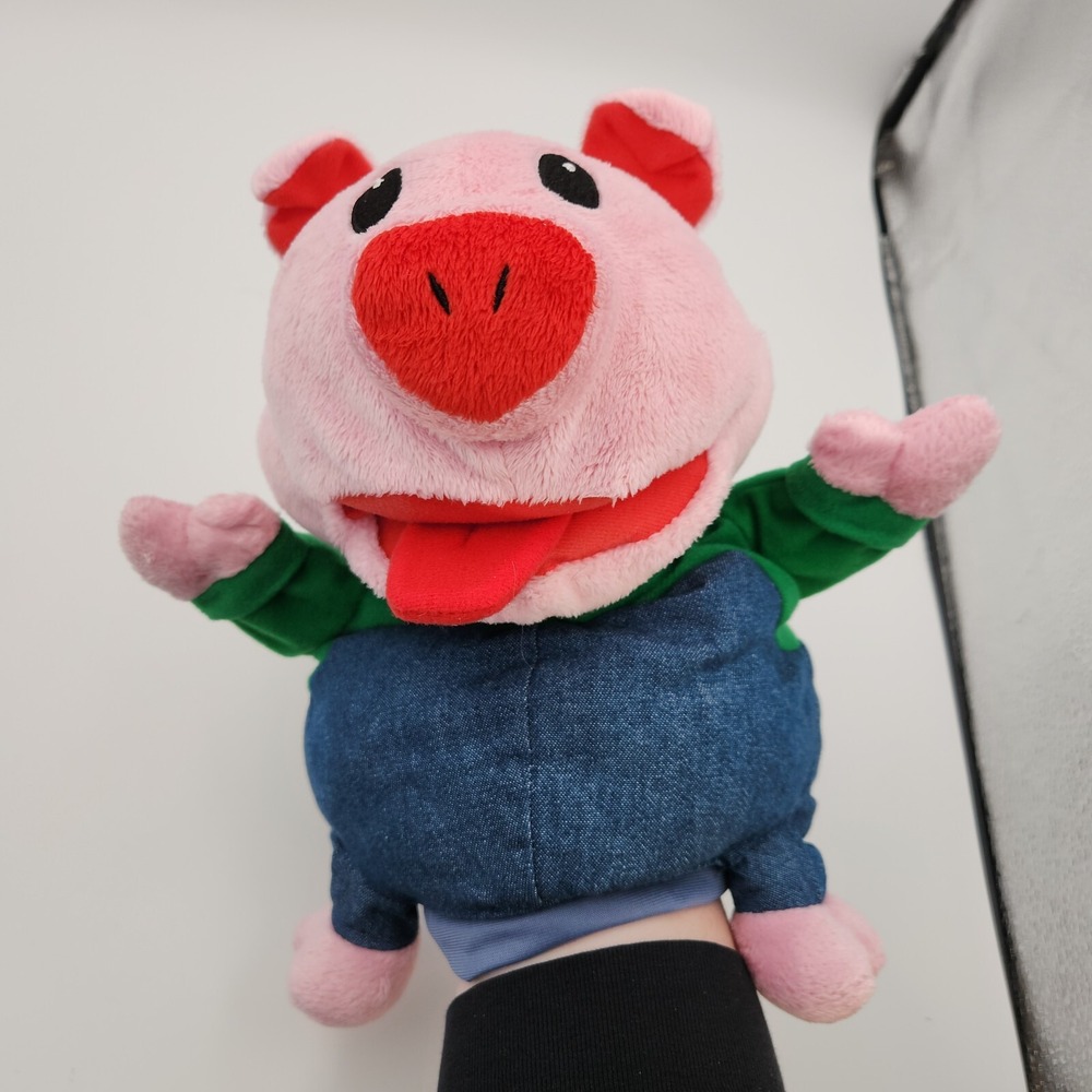 Simply Fun Buddies Full Body Pickles Pig Multicolor Plush 12-in Soft Puppet - Picture 14 of 17